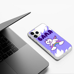 Чехол iPhone 11 Pro матовый Валя кошка единорожка, цвет: 3D-белый — фото 2