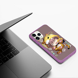 Чехол iPhone 11 Pro матовый Mitsuki Izumi - Семёрка идолов, цвет: 3D-фиолетовый — фото 2