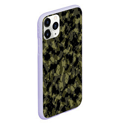 Чехол iPhone 11 Pro матовый Камуфляж, цвет: 3D-светло-сиреневый — фото 2