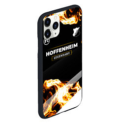 Чехол iPhone 11 Pro матовый Hoffenheim legendary sport fire, цвет: 3D-черный — фото 2