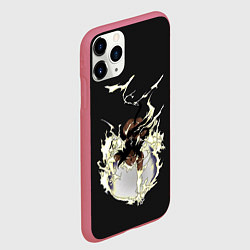 Чехол iPhone 11 Pro матовый Йоруичи Шихоин Неко, цвет: 3D-малиновый — фото 2