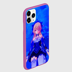 Чехол iPhone 11 Pro матовый Фишль Геншин Импакт, цвет: 3D-фиолетовый — фото 2