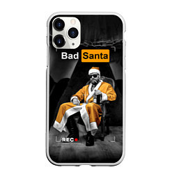 Чехол iPhone 11 Pro матовый Bad Santa REC, цвет: 3D-белый