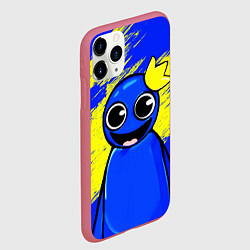 Чехол iPhone 11 Pro матовый Радужные друзья радостный Синий, цвет: 3D-малиновый — фото 2