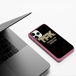 Чехол iPhone 11 Pro матовый TFK - Thousand Foot Krutch, цвет: 3D-малиновый — фото 2