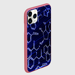 Чехол iPhone 11 Pro матовый Графическая химия, цвет: 3D-малиновый — фото 2