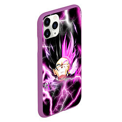 Чехол iPhone 11 Pro матовый Драгон Бол Гоку Блек Dragon Ball, цвет: 3D-фиолетовый — фото 2