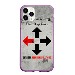 Чехол iPhone 11 Pro матовый Outsider Album Inspirations - Three Days Grace, цвет: 3D-фиолетовый