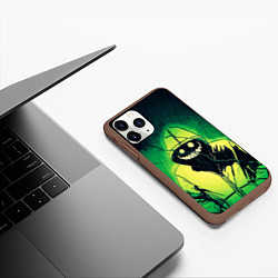 Чехол iPhone 11 Pro матовый Halloween - призрак в плаще, цвет: 3D-коричневый — фото 2