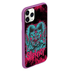 Чехол iPhone 11 Pro матовый Monster Slipknot, цвет: 3D-фиолетовый — фото 2