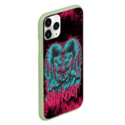 Чехол iPhone 11 Pro матовый Monster Slipknot, цвет: 3D-салатовый — фото 2