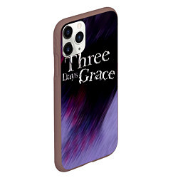 Чехол iPhone 11 Pro матовый Three Days Grace lilac, цвет: 3D-коричневый — фото 2