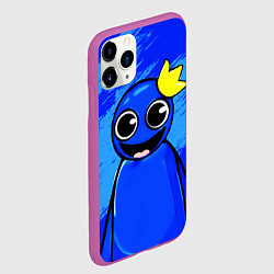 Чехол iPhone 11 Pro матовый Радужные друзья: веселый Синий, цвет: 3D-фиолетовый — фото 2
