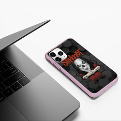 Чехол iPhone 11 Pro матовый Slipknot seven art, цвет: 3D-розовый — фото 2