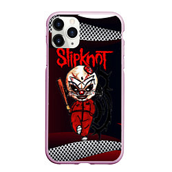 Чехол iPhone 11 Pro матовый Slipknot бита, цвет: 3D-розовый