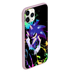 Чехол iPhone 11 Pro матовый Sonic Exe - Hedgehog - video game, цвет: 3D-розовый — фото 2