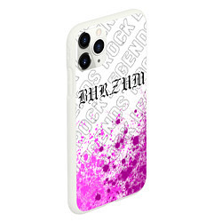 Чехол iPhone 11 Pro матовый Burzum rock legends: символ сверху, цвет: 3D-белый — фото 2