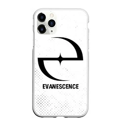 Чехол iPhone 11 Pro матовый Evanescence glitch на светлом фоне, цвет: 3D-белый