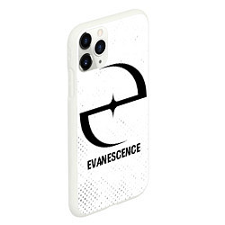 Чехол iPhone 11 Pro матовый Evanescence glitch на светлом фоне, цвет: 3D-белый — фото 2