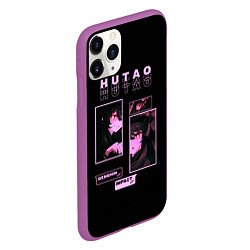 Чехол iPhone 11 Pro матовый Genshin Impact: Hu tao Ху Тао, цвет: 3D-фиолетовый — фото 2