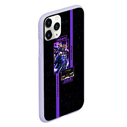 Чехол iPhone 11 Pro матовый JoJo Bizarre Adventure Jotaro, цвет: 3D-светло-сиреневый — фото 2