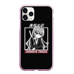 Чехол iPhone 11 Pro матовый ToraDora Aisaka Taiga, цвет: 3D-розовый