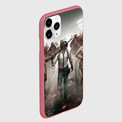 Чехол iPhone 11 Pro матовый ПAБГ, цвет: 3D-малиновый — фото 2