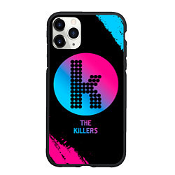 Чехол iPhone 11 Pro матовый The Killers - neon gradient, цвет: 3D-черный