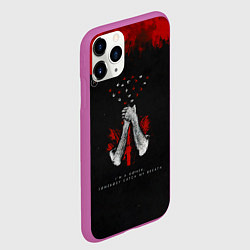 Чехол iPhone 11 Pro матовый Goner - Twenty One Pilots, цвет: 3D-фиолетовый — фото 2