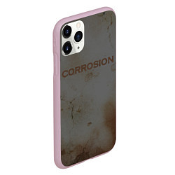 Чехол iPhone 11 Pro матовый Corrosion - рыжая ржавчина, цвет: 3D-розовый — фото 2