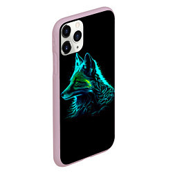 Чехол iPhone 11 Pro матовый Неоновая лиса, цвет: 3D-розовый — фото 2