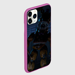 Чехол iPhone 11 Pro матовый Кошмарный Фрeдди, цвет: 3D-фиолетовый — фото 2