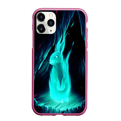 Чехол iPhone 11 Pro матовый Водяной Кроль, цвет: 3D-малиновый