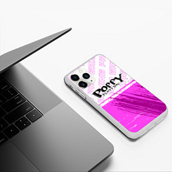 Чехол iPhone 11 Pro матовый Poppy Playtime pro gaming: символ сверху, цвет: 3D-белый — фото 2