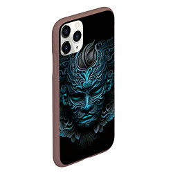 Чехол iPhone 11 Pro матовый Маска волшебника, цвет: 3D-коричневый — фото 2