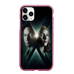 Чехол iPhone 11 Pro матовый X - Files, цвет: 3D-малиновый