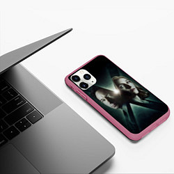 Чехол iPhone 11 Pro матовый X - Files, цвет: 3D-малиновый — фото 2