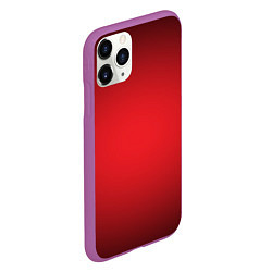 Чехол iPhone 11 Pro матовый Красно-черная затемняющая виньетка, цвет: 3D-фиолетовый — фото 2