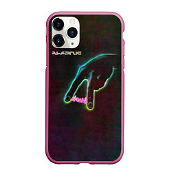 Чехол iPhone 11 Pro матовый Энергия - Алиса, цвет: 3D-малиновый