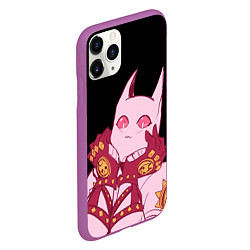 Чехол iPhone 11 Pro матовый Милый стенд Killer Queen - Jojo, цвет: 3D-фиолетовый — фото 2