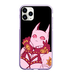 Чехол iPhone 11 Pro матовый Милый стенд Killer Queen - Jojo, цвет: 3D-светло-сиреневый