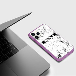 Чехол iPhone 11 Pro матовый Безразличие, цвет: 3D-фиолетовый — фото 2