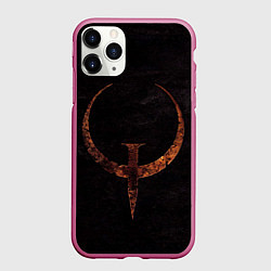 Чехол iPhone 11 Pro матовый Quake 1, цвет: 3D-малиновый