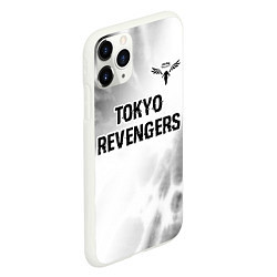 Чехол iPhone 11 Pro матовый Tokyo Revengers glitch на светлом фоне: символ све, цвет: 3D-белый — фото 2