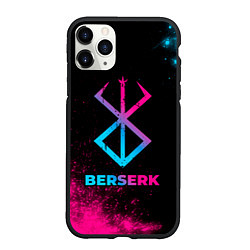 Чехол iPhone 11 Pro матовый Berserk - neon gradient, цвет: 3D-черный