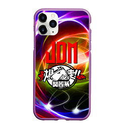 Чехол iPhone 11 Pro матовый Jdm bull terrier, цвет: 3D-фиолетовый