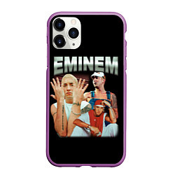 Чехол iPhone 11 Pro матовый Eminem Slim Shady, цвет: 3D-фиолетовый