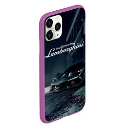 Чехол iPhone 11 Pro матовый Lamborghini - power - Italy, цвет: 3D-фиолетовый — фото 2