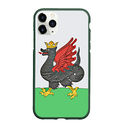 Чехол iPhone 11 Pro матовый Герб города Казань, цвет: 3D-темно-зеленый