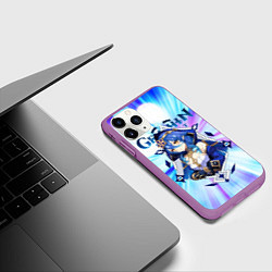 Чехол iPhone 11 Pro матовый Лайла - Геншин импакт, цвет: 3D-фиолетовый — фото 2